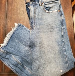 Ultra high rise wide leg jeans excellent condition